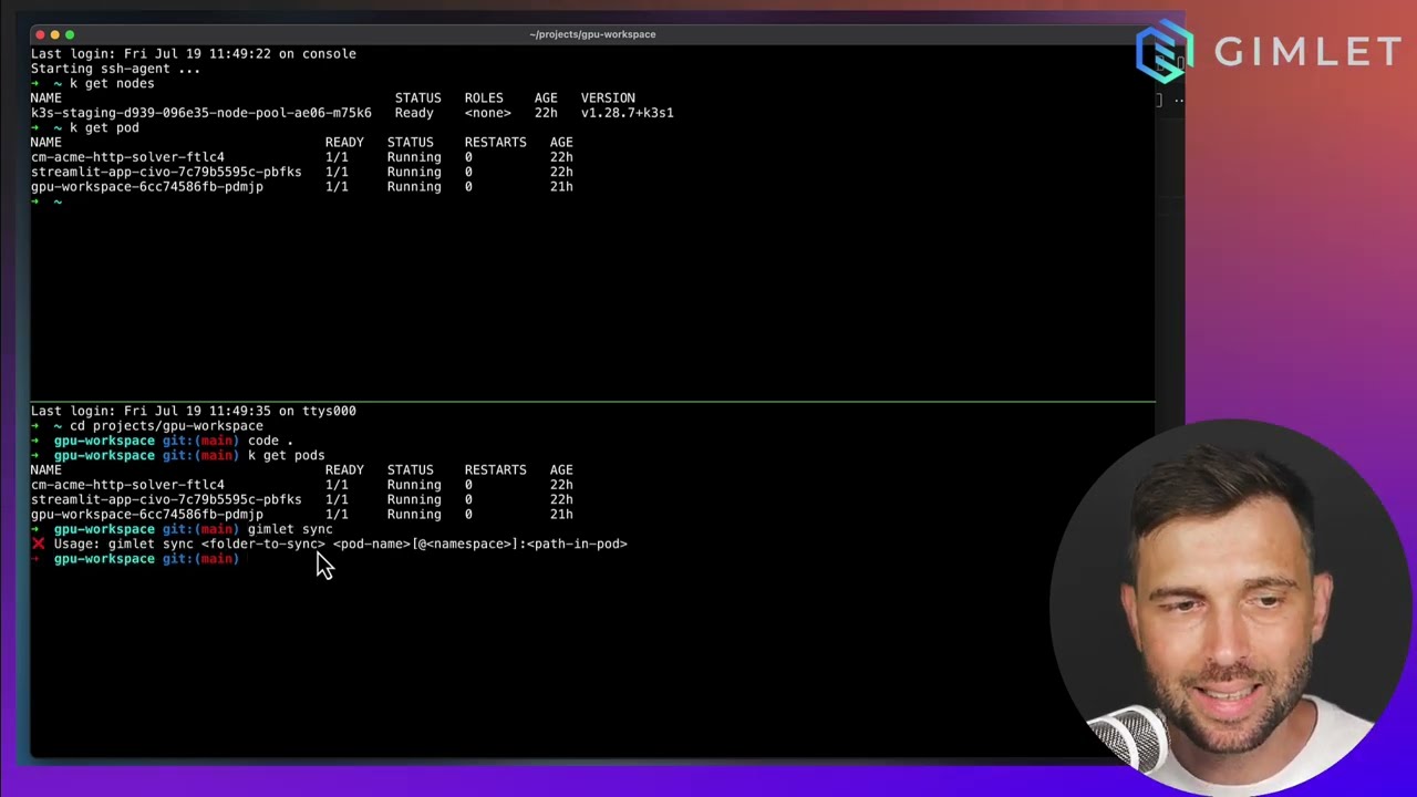 GPU Workspace - remote development pod on a Kubernetes cluster