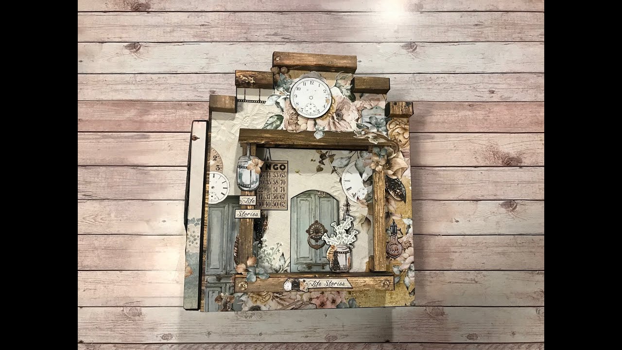 TUTORIAL MINTAY LIFE STORIES 3D LARGE ALBUM PART 1 | SHELLIE GEIGLE | J&S HOBBIES AND CRAFTS