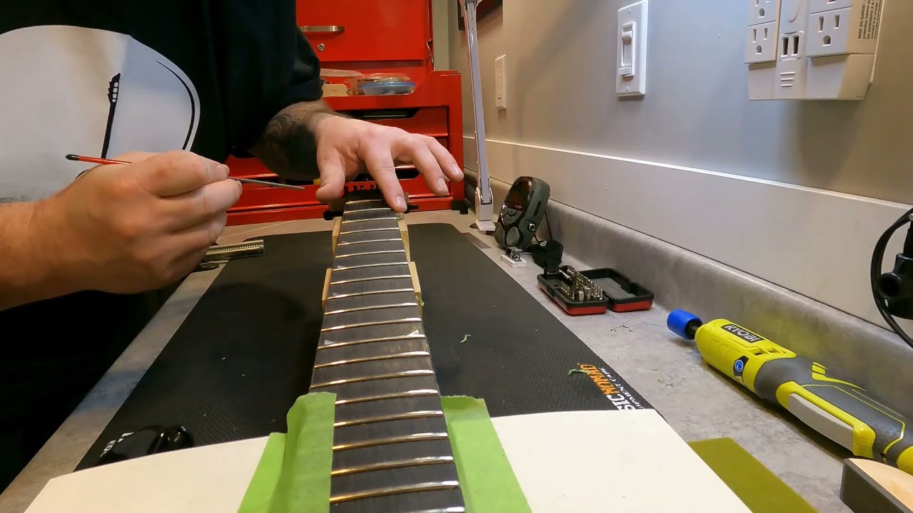 How to fix sharp fret ends on a guitar