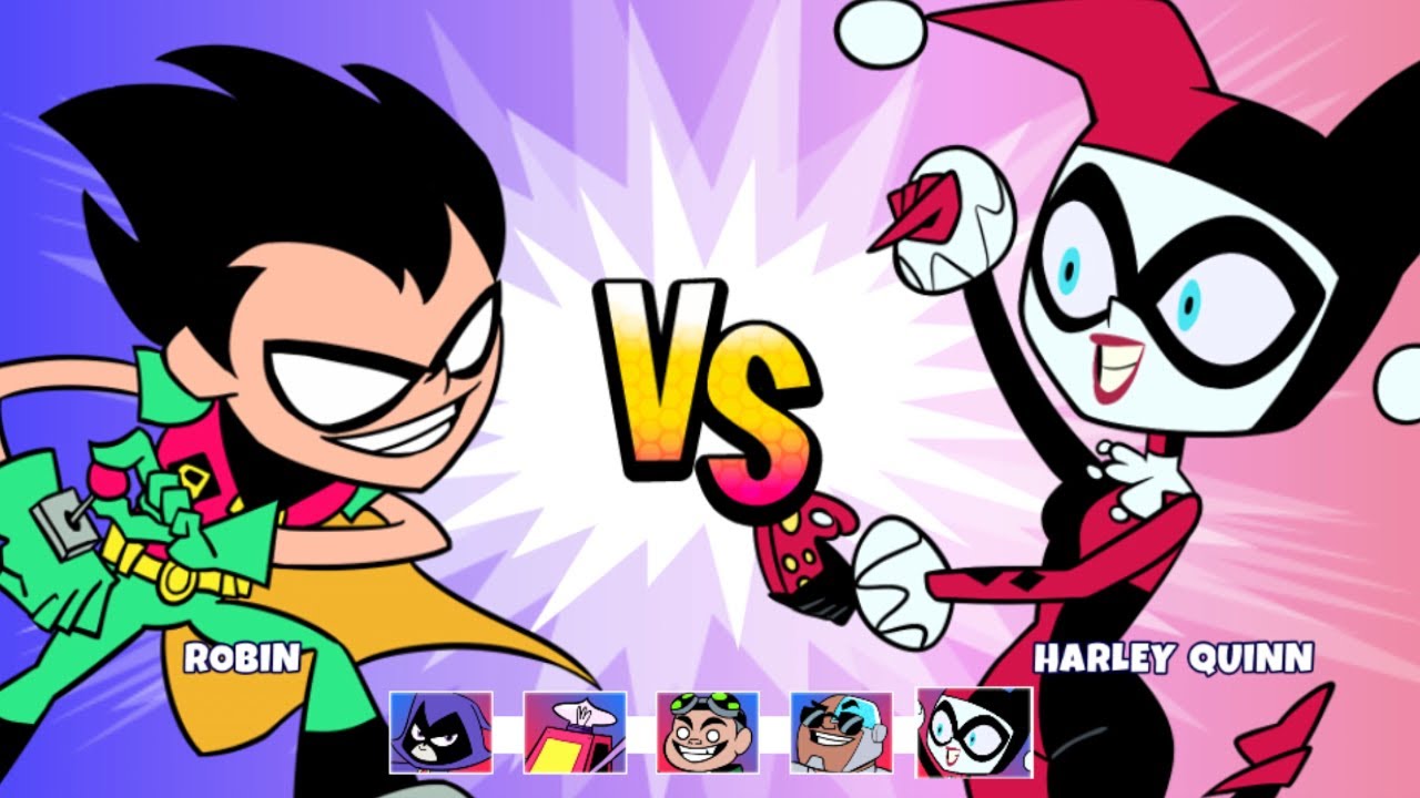 Teen Titans Go: Jump Jousts 2 - Harley Has A Surprise For Robin (CN Games)