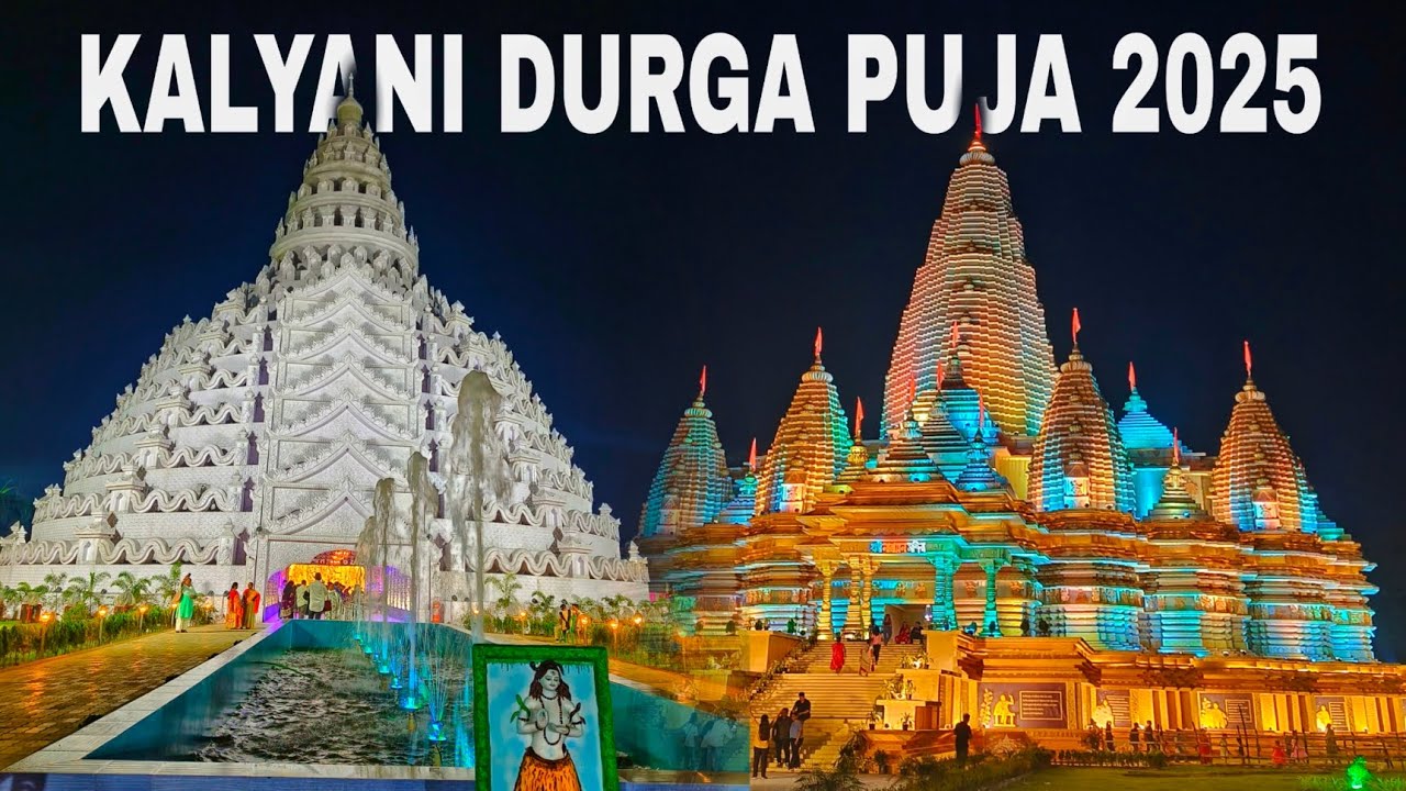 Kalyani ITI More Durga Puja 2025 Mayanmar Hsinbyume Pagoda🔥 || Kalyani Rathtala || Kalyani 2025😍