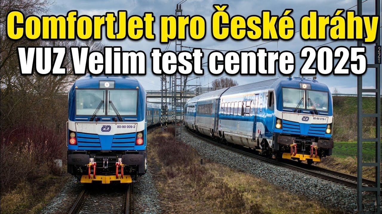 🆕️ ComfortJet pro České dráhy. VUZ Velim test centre 2025 🆕️