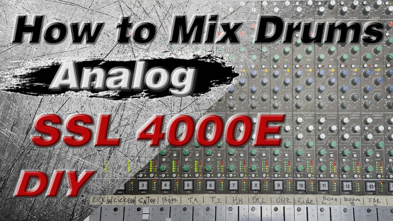 DIY SSL 4000E Console CLONE | How to Mix Drums