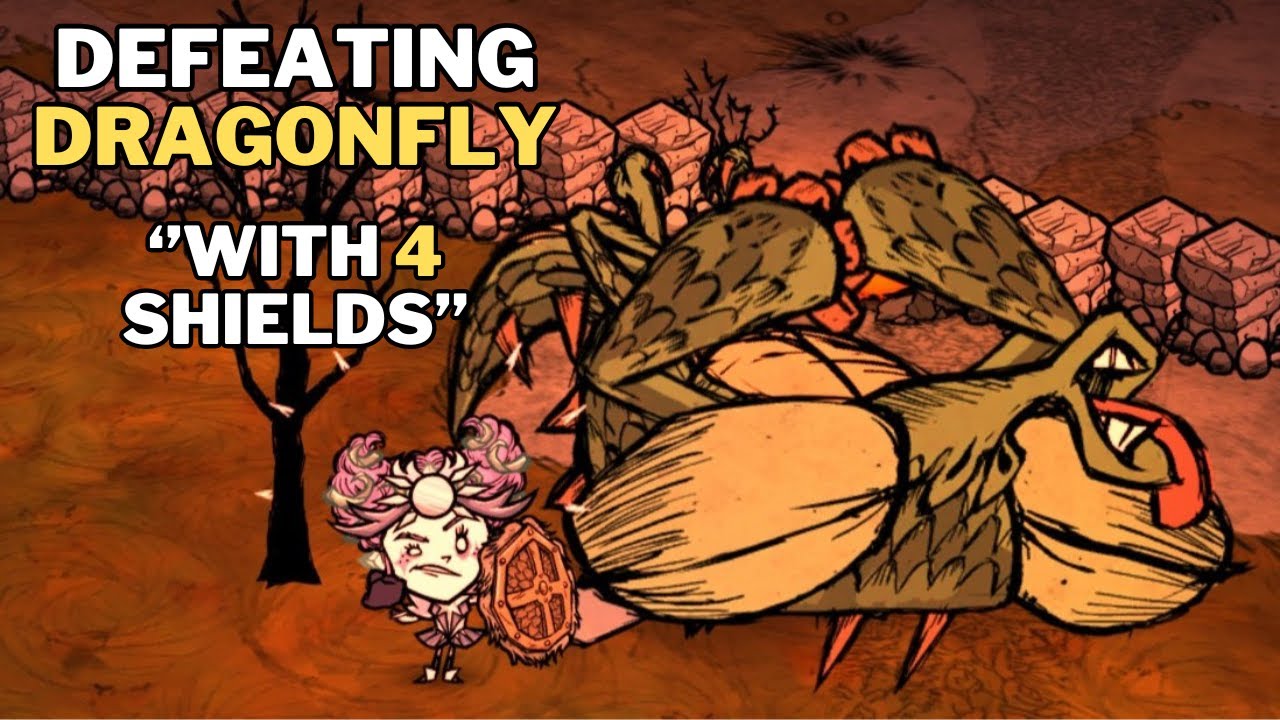 New Wigfrid shield is so good!!! Dragonfly in 6 minutes (No Healing) - Don't Starve Together | BETA