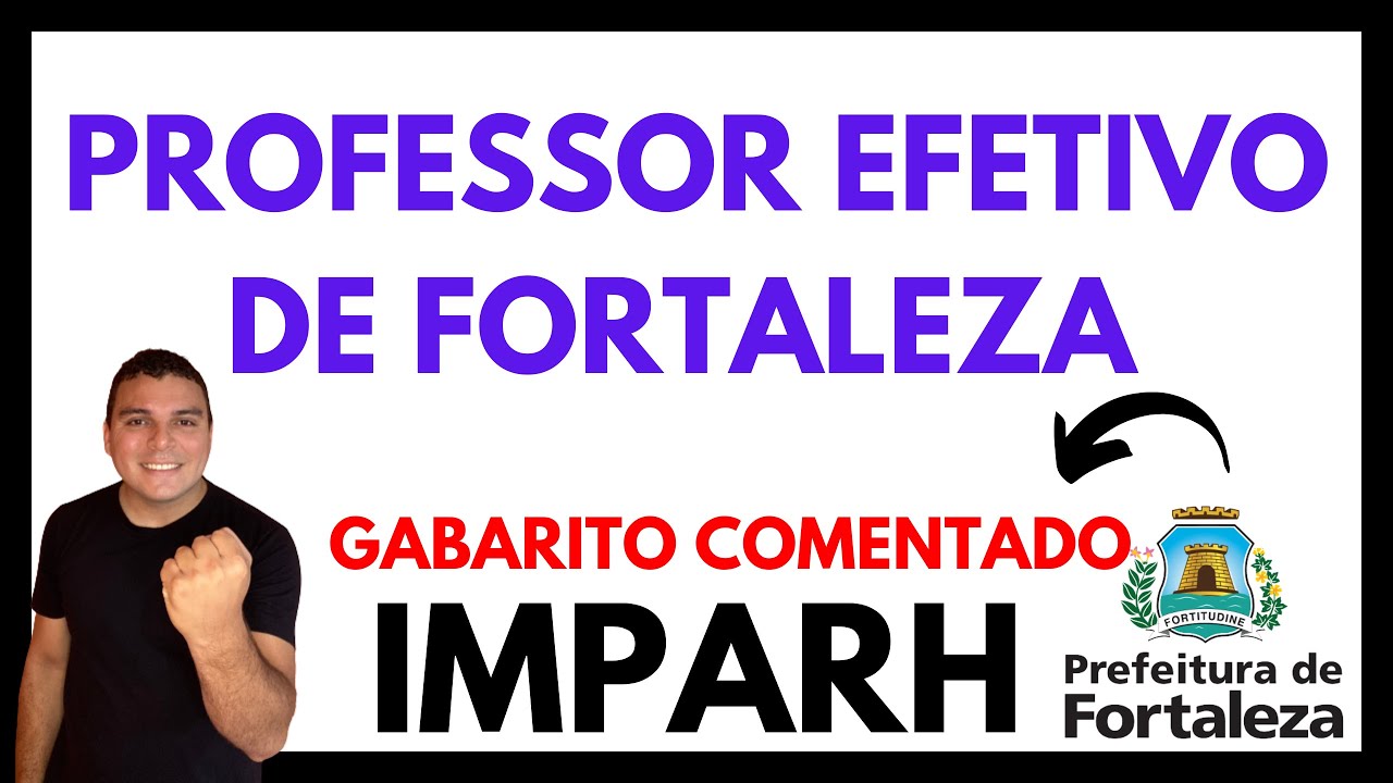 CONCURSO PARA PROFESSOR EFETIVO DE FORTALEZA | RESOLUÇÃO DA PROVA✅