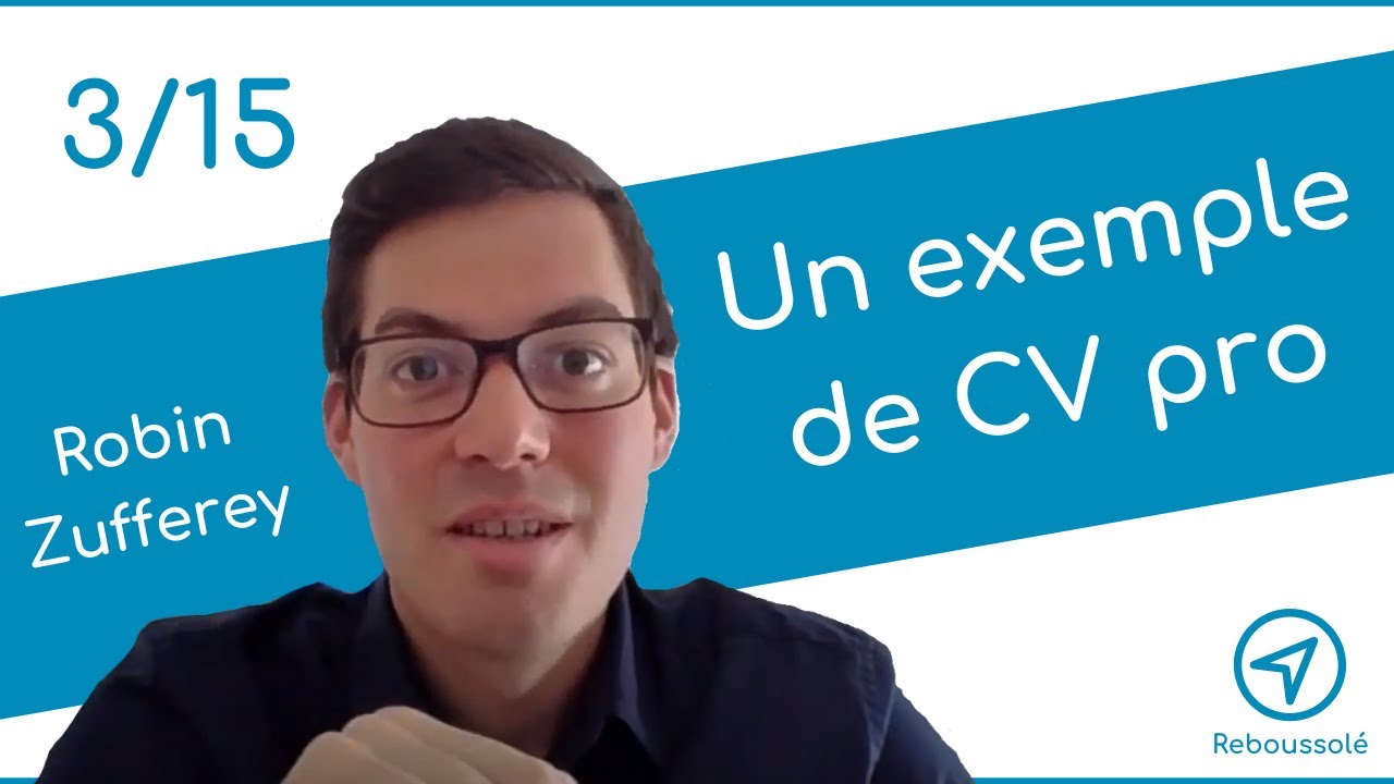 (3/15) Comment faire un CV professionnel ? Un exemple dans le d&eacute;tail.
