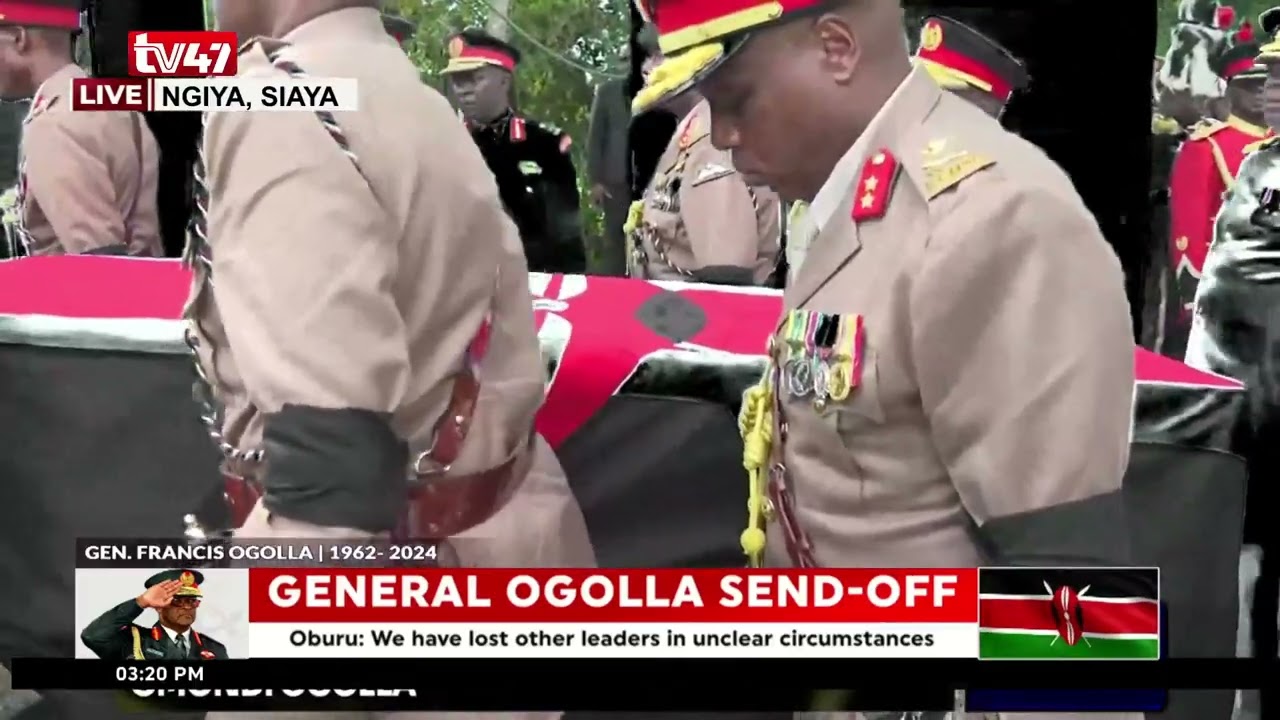 LIVE| Last prayers for General Francis Ogolla as he is laid to rest