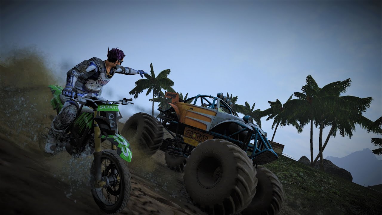 Motorstorm Pacific Rift, BeachComber, Bike vs Monster Trucks, RPCS3, 1440p, 60FPS!