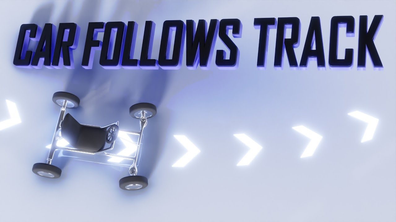 Automatic Path-Following and Wheel-Turning Car in Blender