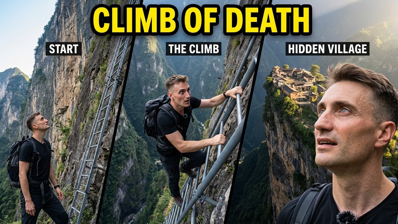 I Climbed the World's Most Dangerous Mountain Ladder to a Hidden Village