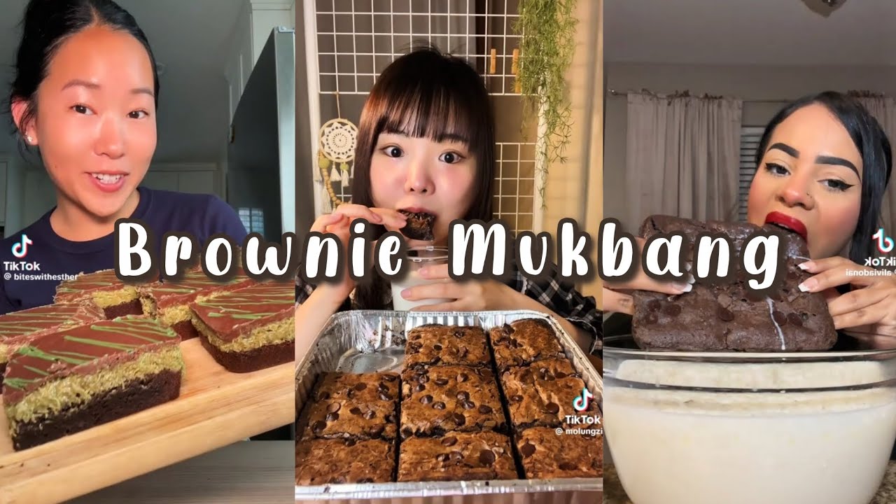 BROWNIE MUKBANG COMPILATION!!!🍰🍫
