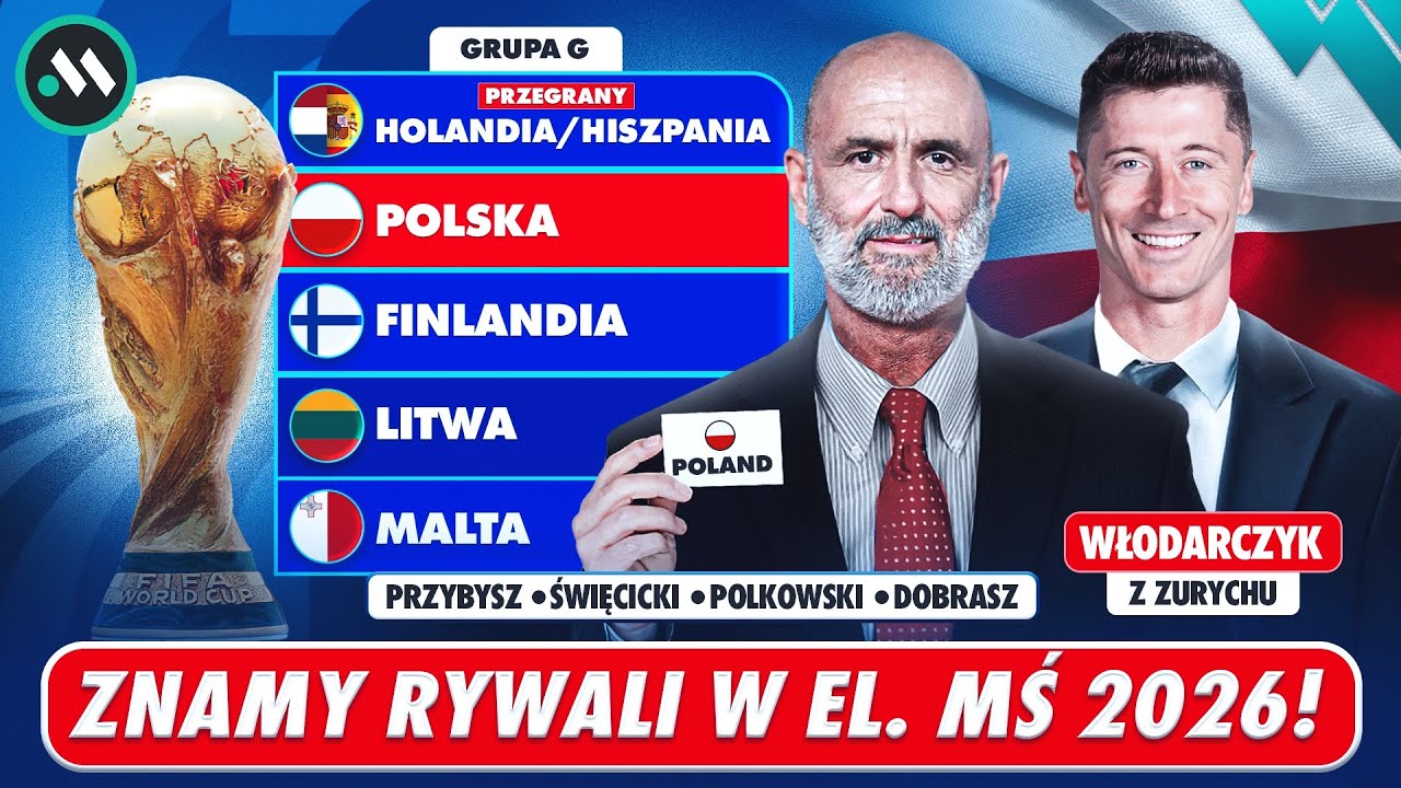 LOSOWANIE EL. MŚ 2026: POLSKA POZNAŁA RYWALI W GRUPIE!