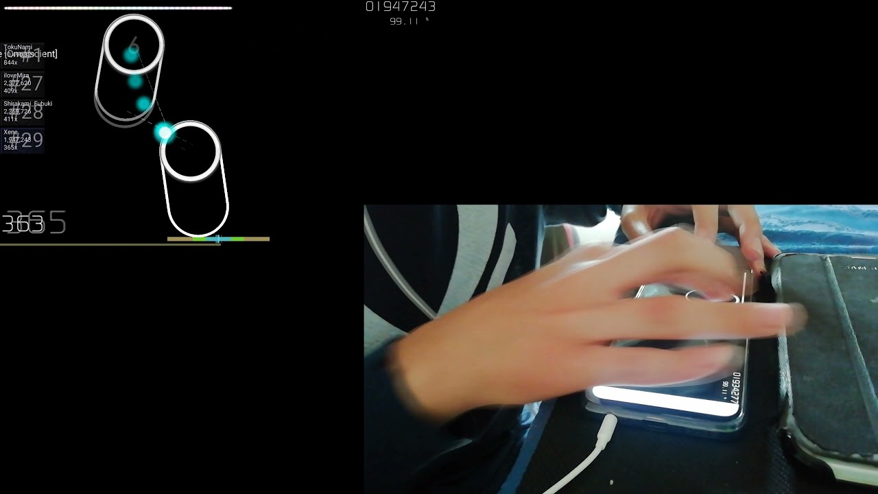 [osu!droid] Liveplay Rings of Saturn - Senseless Massacre [Omniscient] HD FC 98.51%