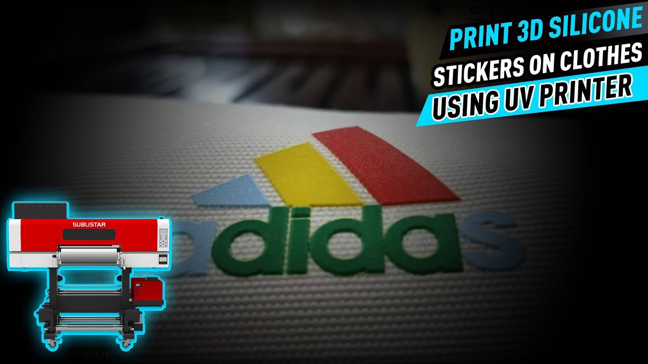 Print 3D Silicone Stickers on Clothes Using UV DTF Printer