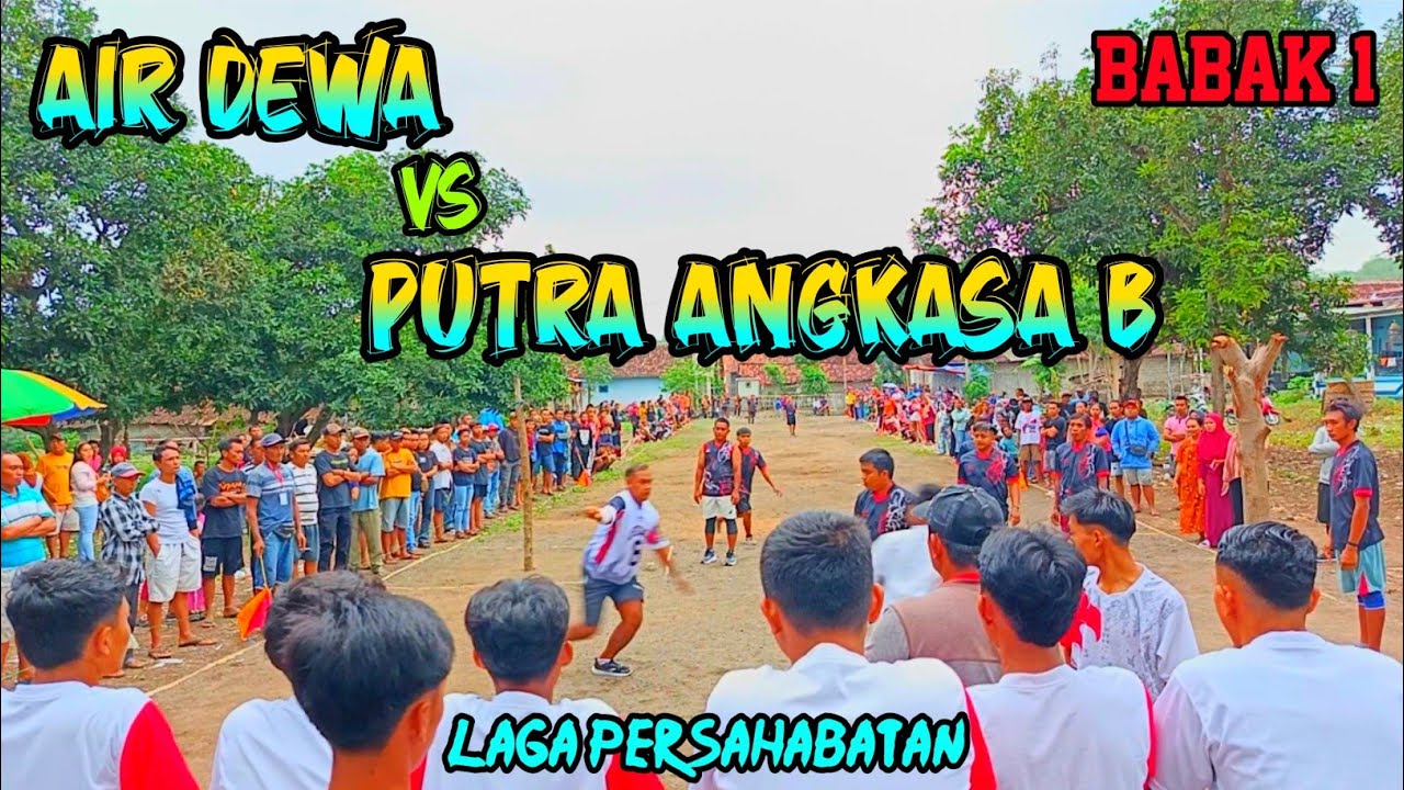 TOKOL MENOKOL PERMAINAN BOLA KASTI AIR DEWA VS PUTRA ANGKASA B DI LAPANGAN PUTRA BANGSAWAN