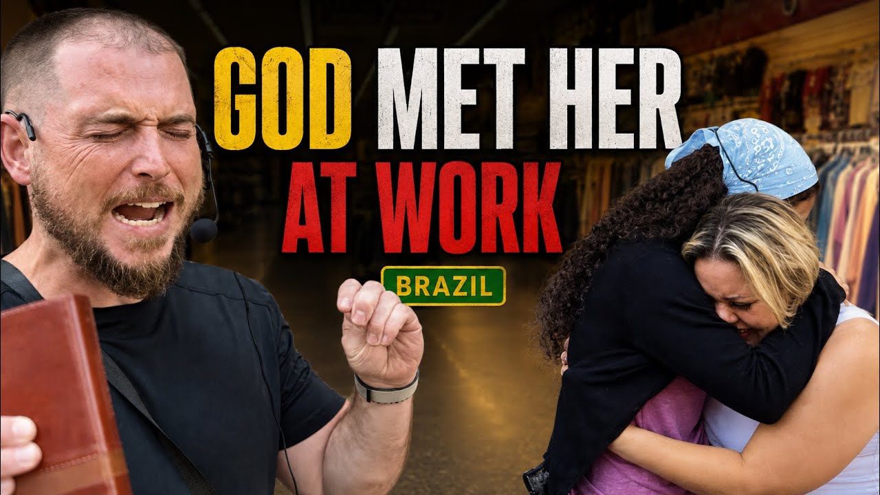 Holy Spirit moves woman to sobs and repentance while at work! | Brazil Missão