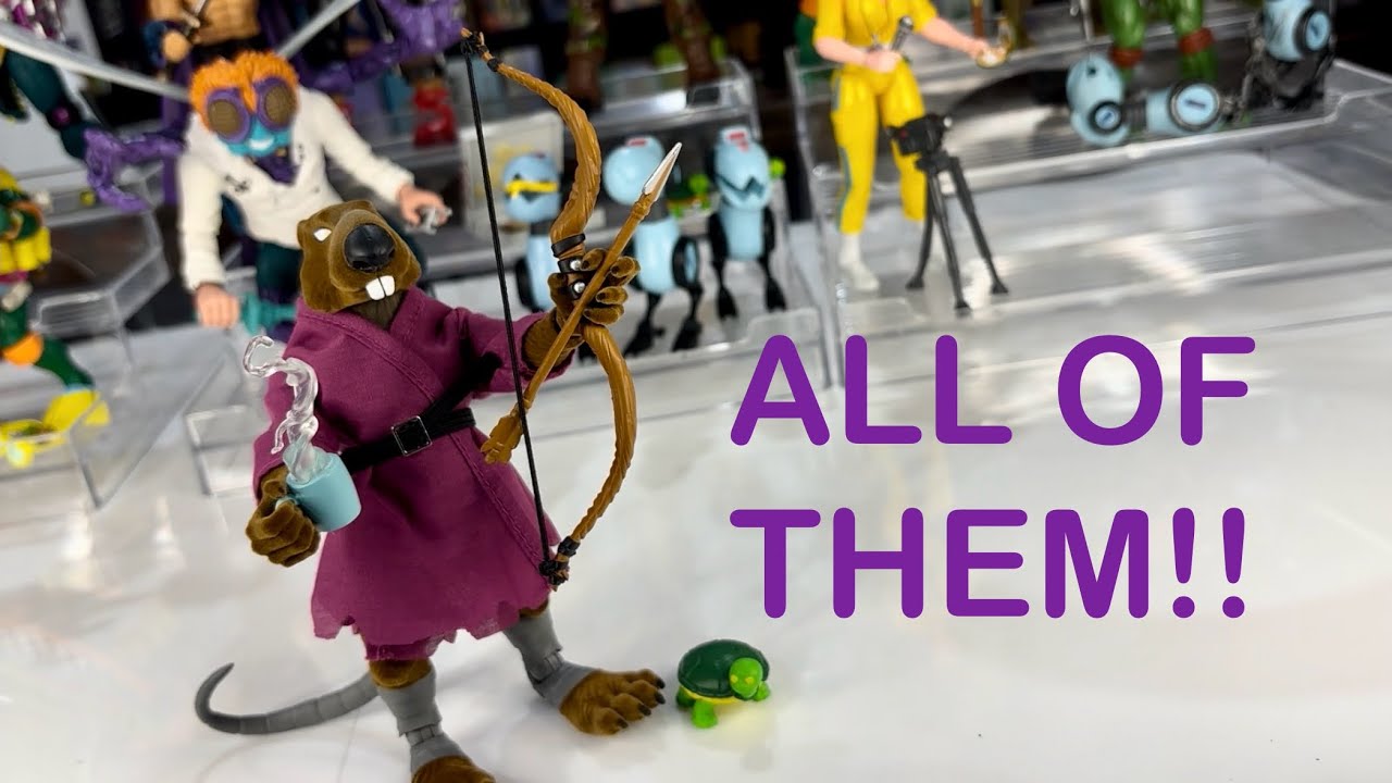 ALL of My TMNT Super 7 Ultimates Figures!! (Flocked Splinter Review)