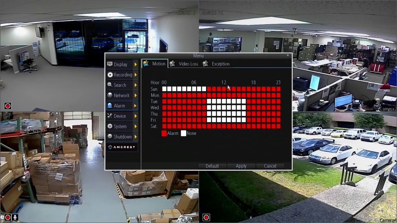 960H - Motion Detection Configuration