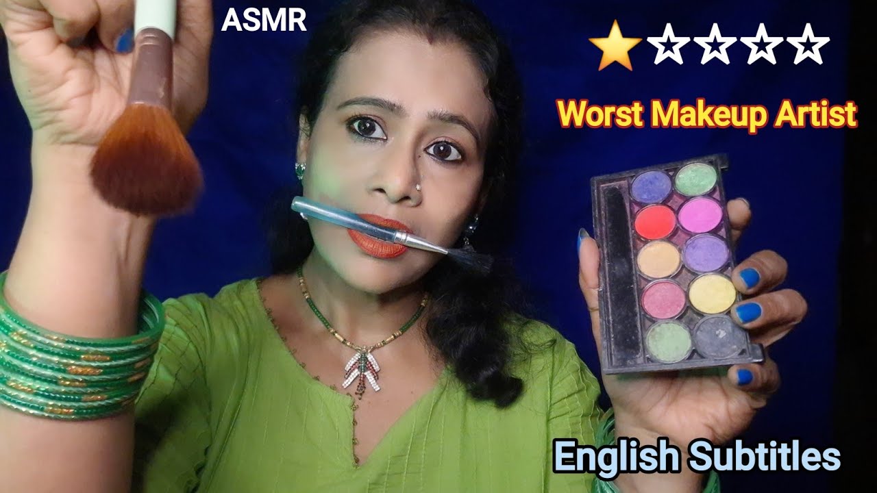 ASMR 😵 The Most Confused & Worst Reviewed Makeup Artist Roleplay 💄| Dearly ASMR|
