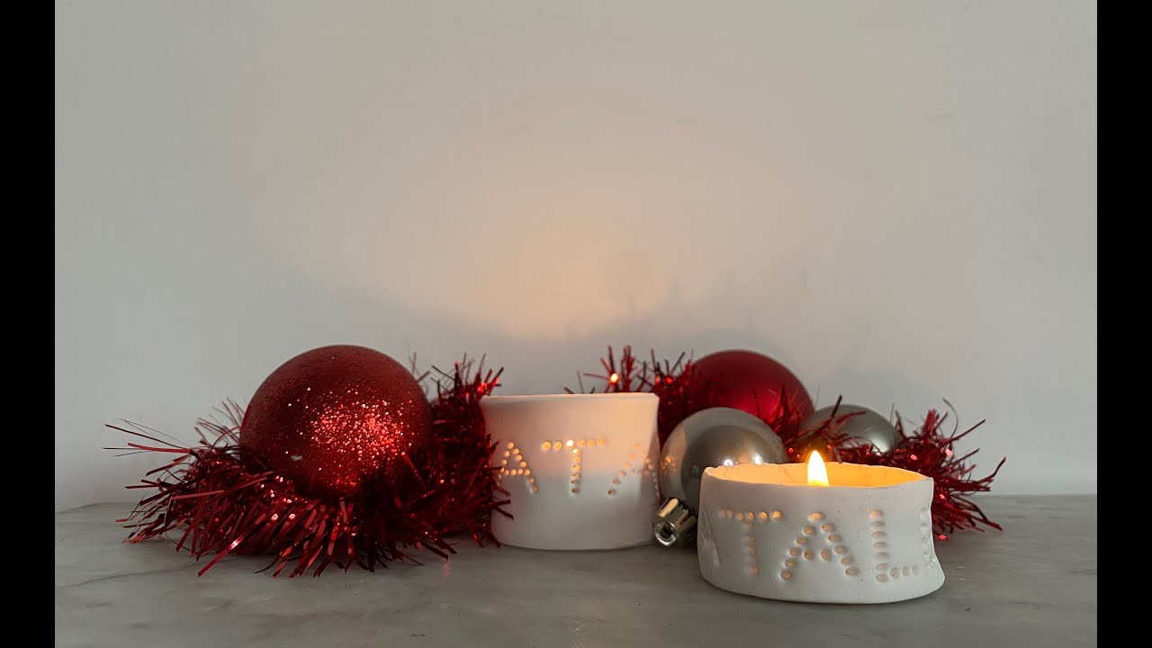 Un regalo di Natale fai da te: il portacandele