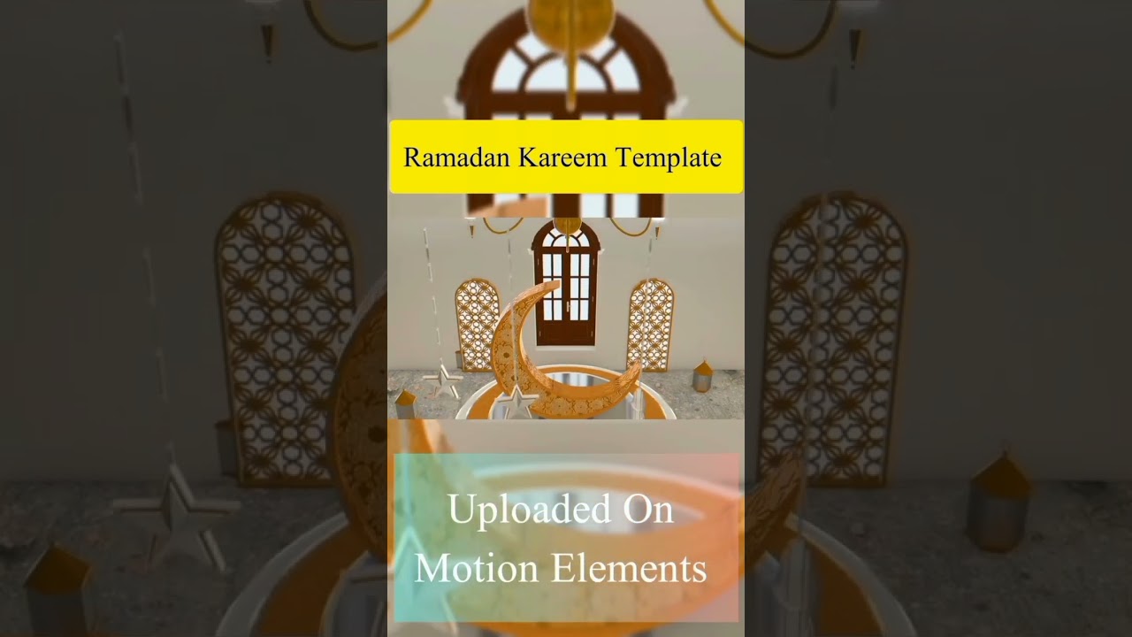 After Effects Ramadan Kareem Template #edit #tutorial #islam #learning #free #lantern #3d #animation