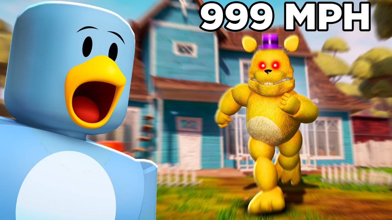 Escaping FAST FREDBEAR in Hello Neighbor!