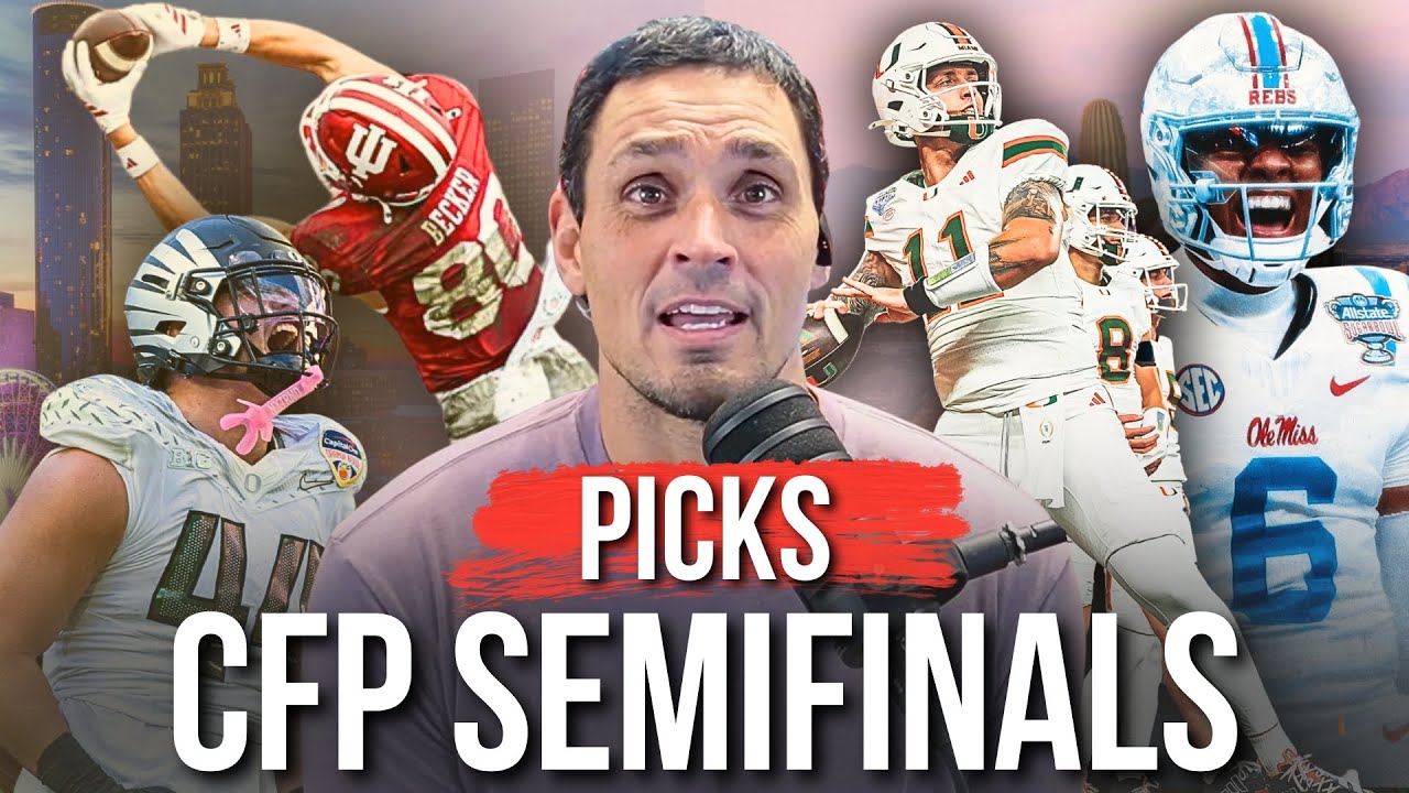 CFP Semifinals PREVIEWS and PICKS: Miami-Ole Miss | Oregon-Indiana
