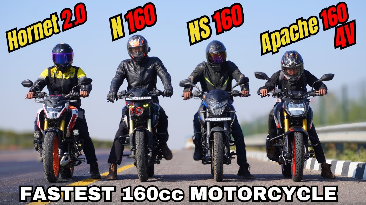 New 2025 Apache 160 4V vs Honda Hornet 2 0 vs NS160 BS6 vs N160 BS6 Drag Race