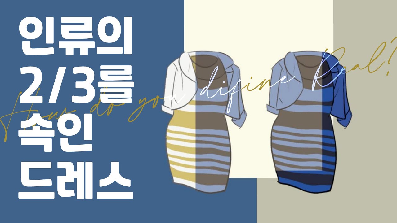 흰금? 파검? 드레스 색깔 논란 정리해 드림. Dress color debate.