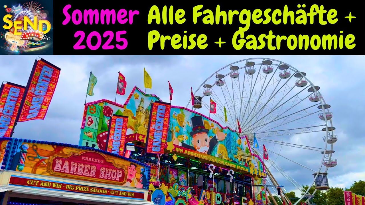 Sommer Send Kirmes 2025 Münster / Alle Fahrgeschäfte + Preise / Vlog / Familientag / Zombie Onride