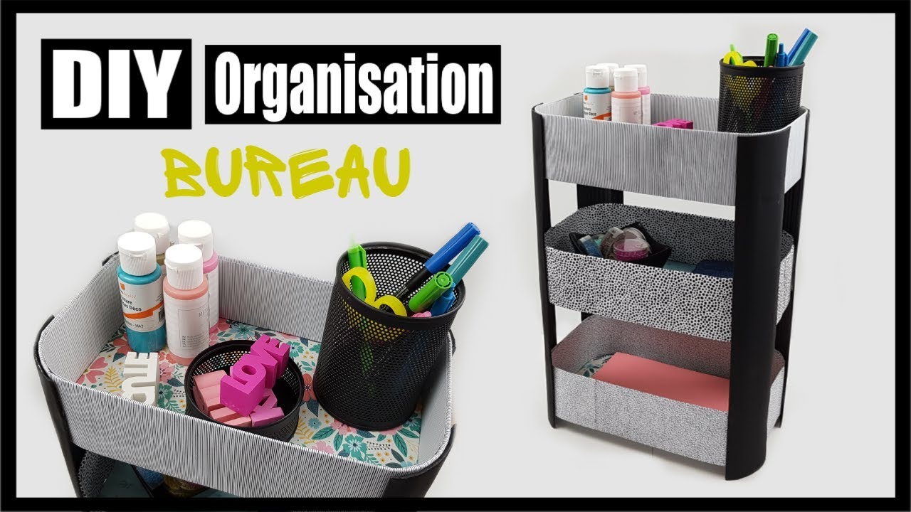 DIY ORGANISATION ET RANGEMENT BUREAU / MAKE UP