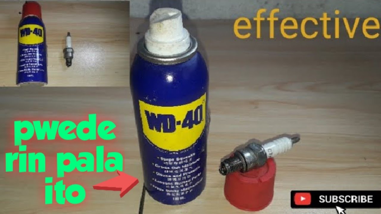 WD40 sparkplugs cleaner DIY