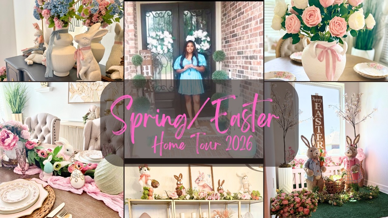 🌸 Soft Spring Easter Home Tour | Pastel + Neutral Aesthetic Decor
