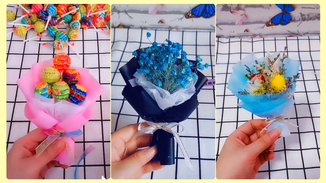 💖Cách Gói Hoa Làm Quà🧁Tự Tay Làm Quà Tặng Handmade Siêu Cute Xinh Xắn 🍇