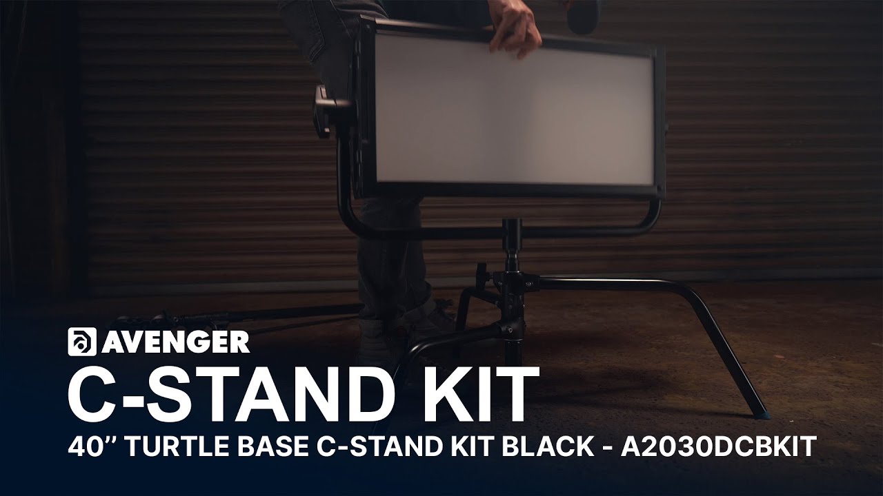 Avenger 40in Turtle Base C-Stand Kit in Black A2030DCBKIT