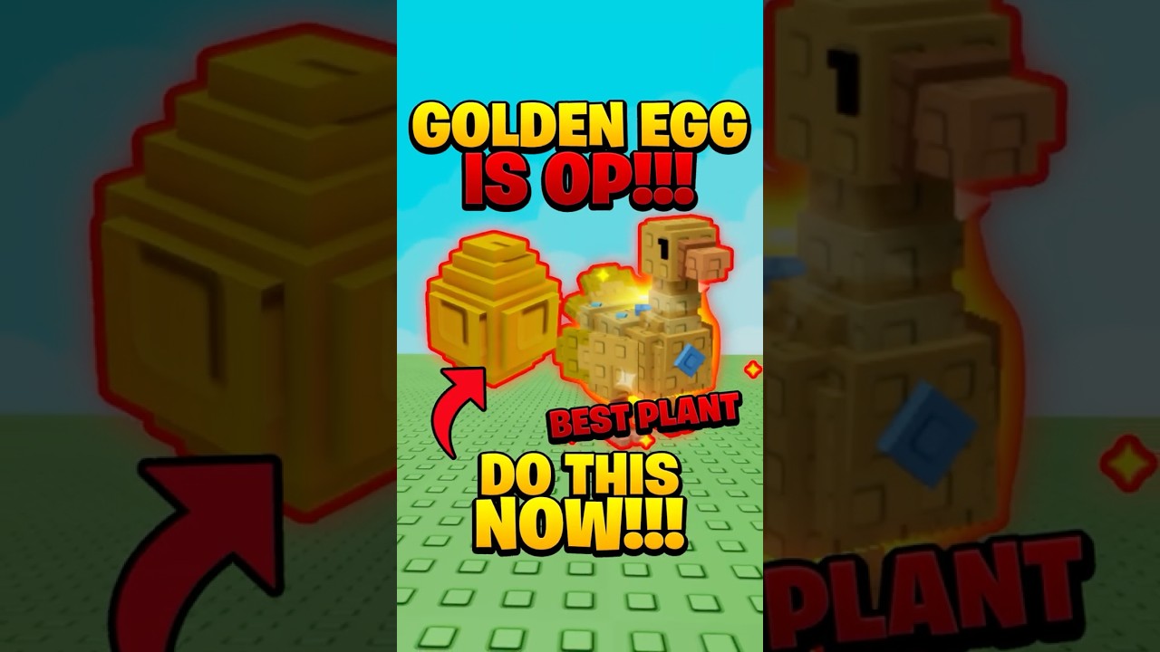 do this NOW to get *OP* GOLDEN EGG in Grow a Garden! #growagarden #roblox #shorts