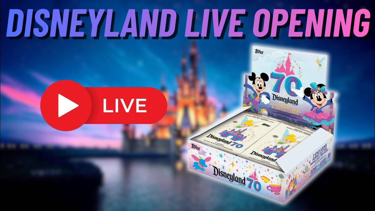 LIVE AT DISNEYLAND! Opening Topps Disneyland 70th Anniversary Boxes!