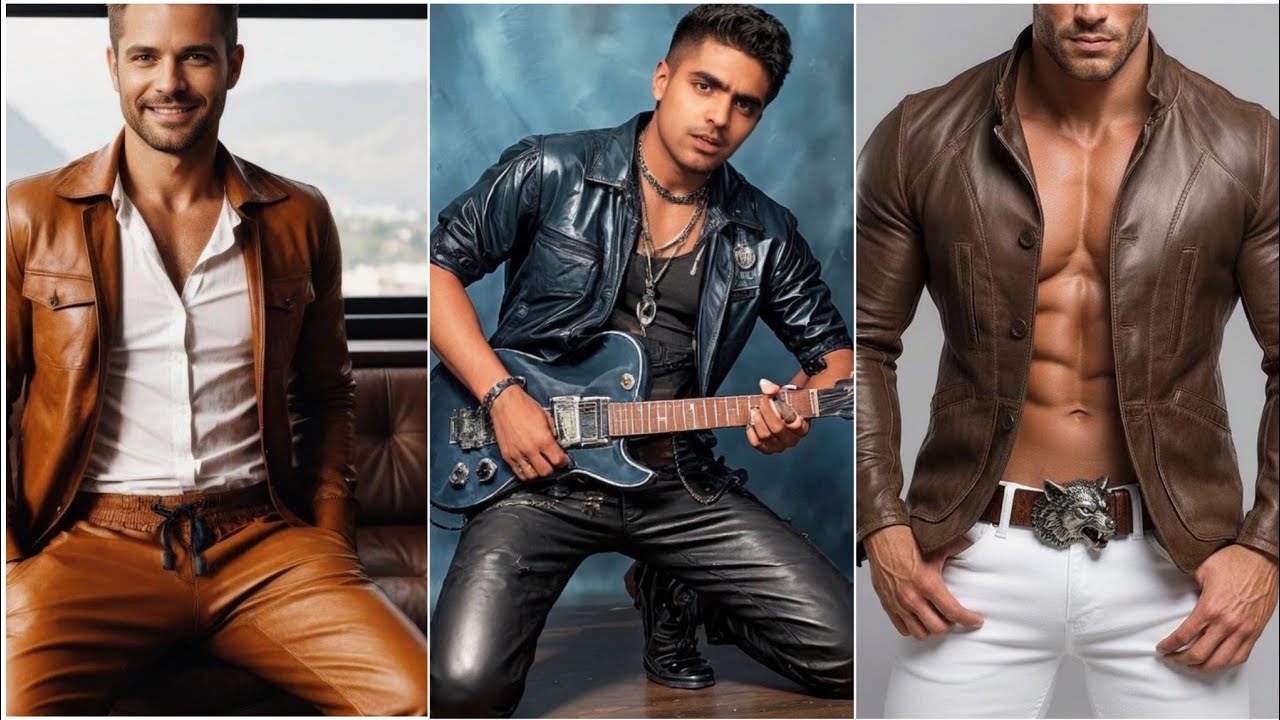 Outclass and very stylish leather clothing ideas for boys.
