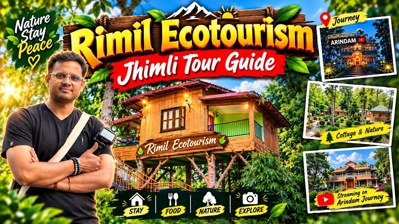 Rimil Eco Tourism 🌳| Jhilimili।Bankura। 🛖Budget for Staying in Rimil Lodge।Room Condition in Rimil