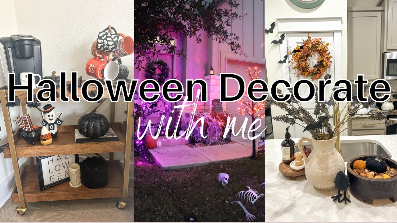 HALLOWEEN DECORATE WITH ME 2023 |  Halloween Decor Ideas | Indoor and Outdoor Halloween Decor