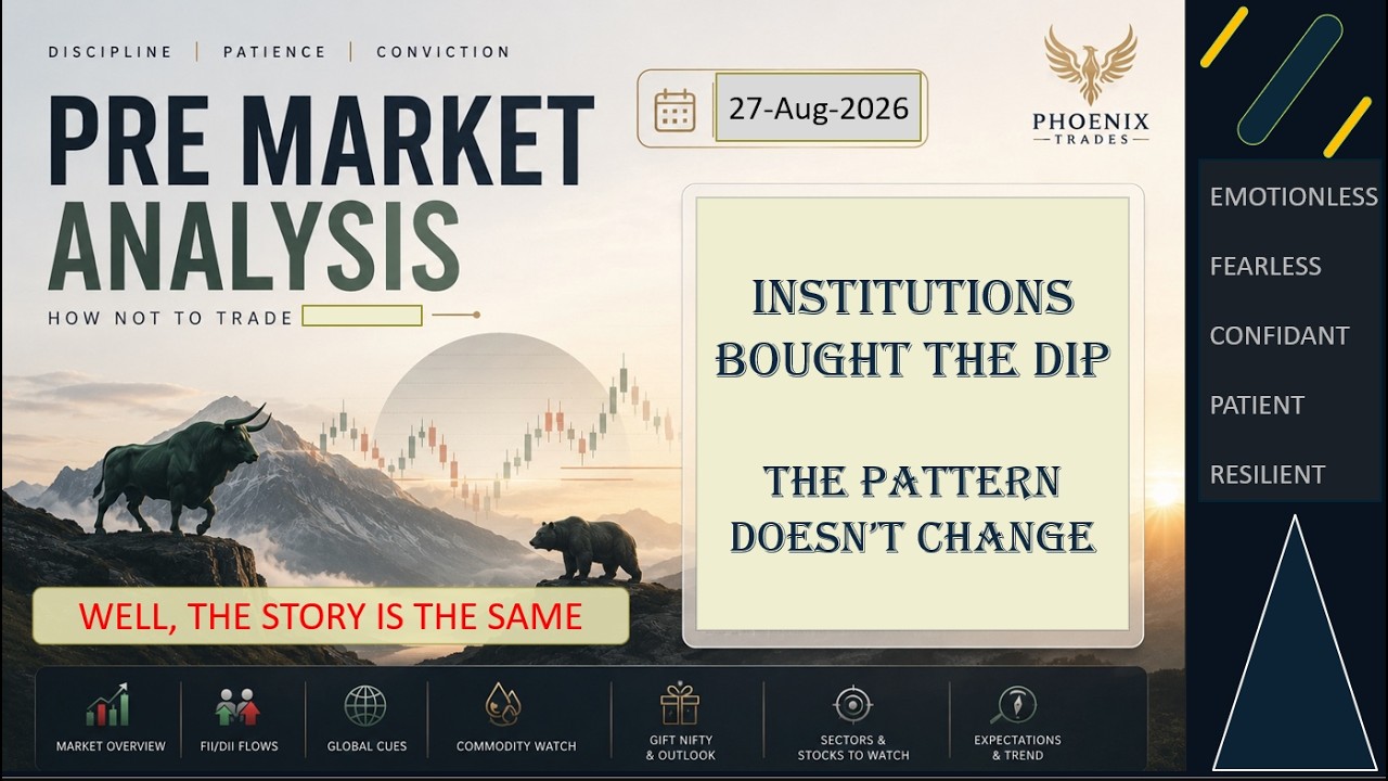 NIFTY PRE MARKET ANALYSIS | 27 Aug 2026 | NIFTY OUTLOOK | SENSEX MONTHLY EXPIRY | VOLITILITY ?