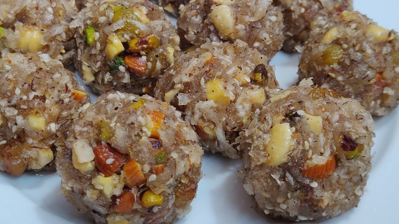 Dry fruit ladoo | Haldiram style dry fruit ladoo | special ladoo recipe/panjiri laddu/coconut ladoo