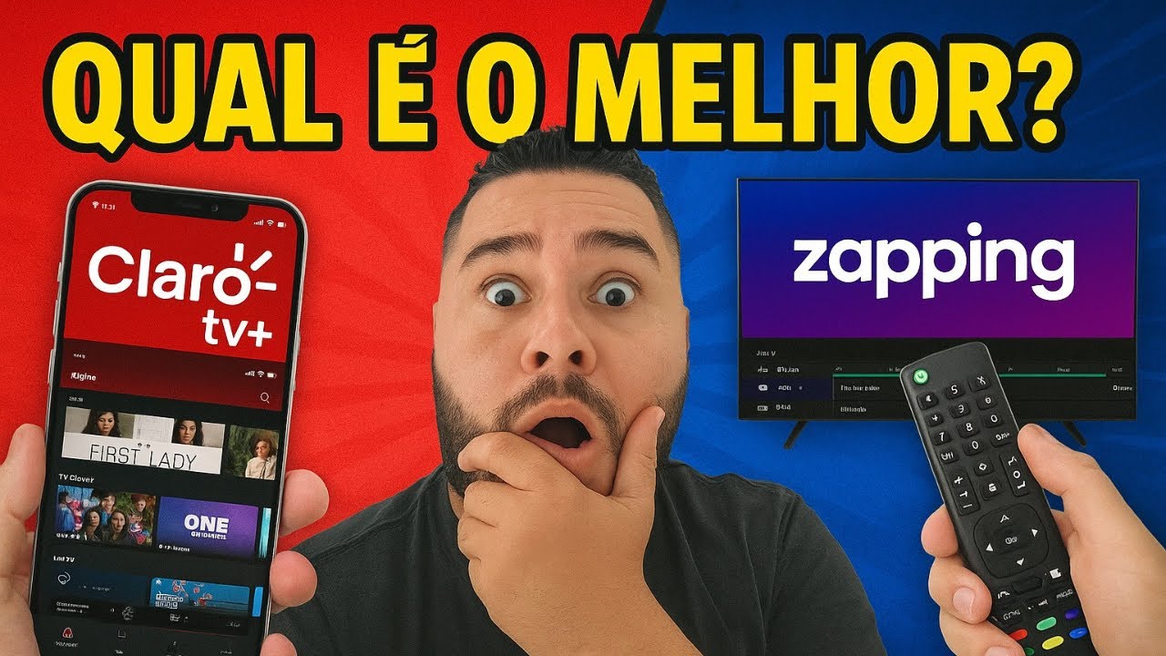 Quem &eacute; MELHOR? Claro TV+ ou Zapping TV &ndash; Comparativo Completo!