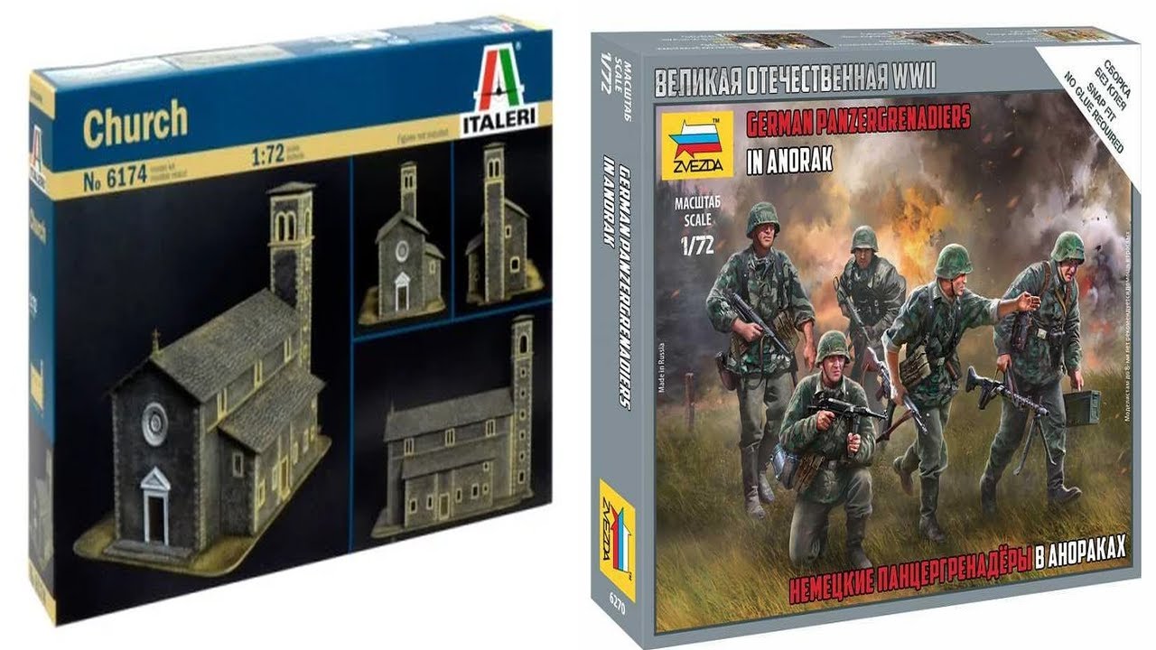Unboxing Italeri 6174 Church y Zvezda 6270 German Panzergrenadiers in Anorak 1/72 (Español)