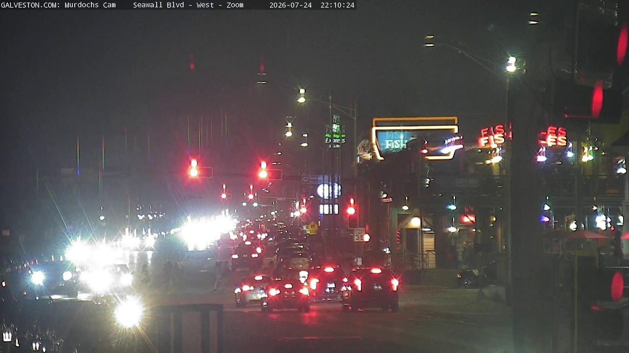 MURDOCHS CAM: Live from the Galveston Seawall
