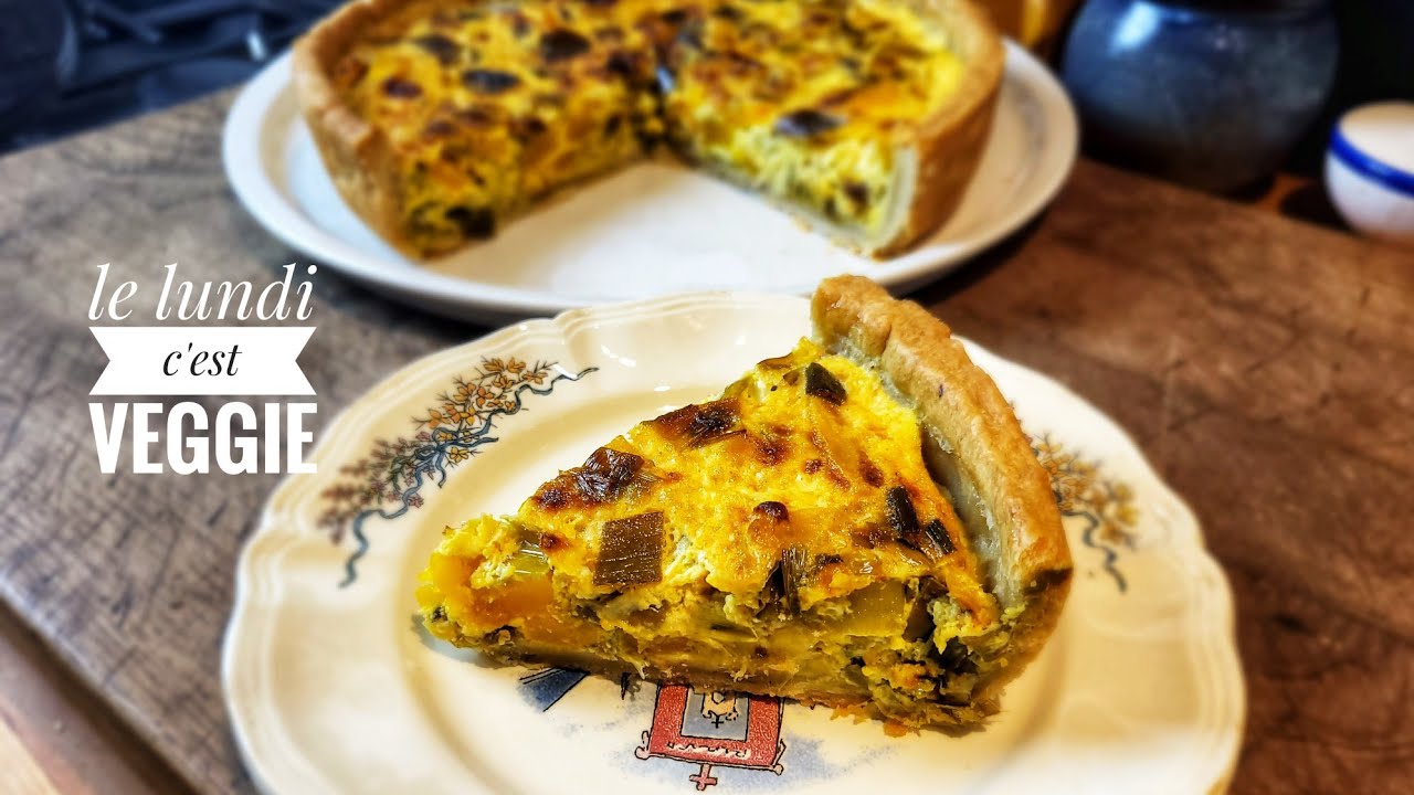 QUICHE D'AUTOMNE, POTIMARRON et POIREAUX