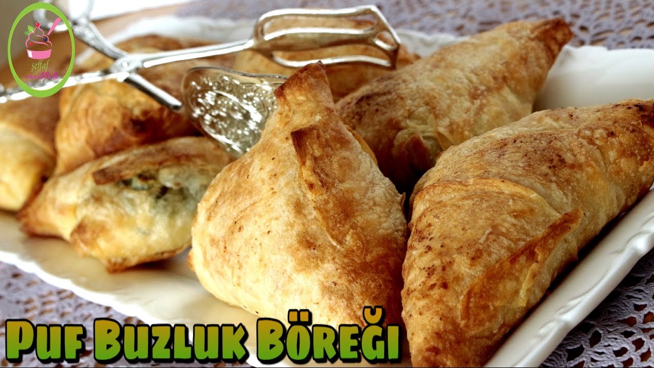 PUF BUZLUK BÖREĞİ/ÇÖZDÜRMEYİ BEKLEMEDEN PİŞİRİN:)/PRATİK ÜÇGEN BÖREK