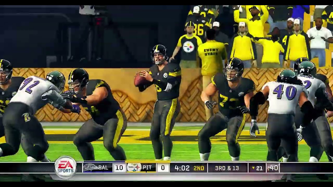 First Madden 11 Renaissance Mod User🆚CPU Gameplay | STEELERS VS RAVENS Madden REMATCH