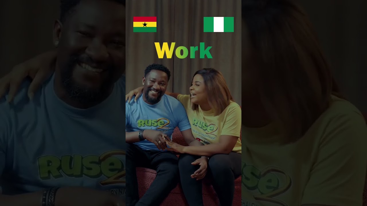 Watch battle of accent between Bimbo ademoye and Anthony woode.Ghana v Nigeria.