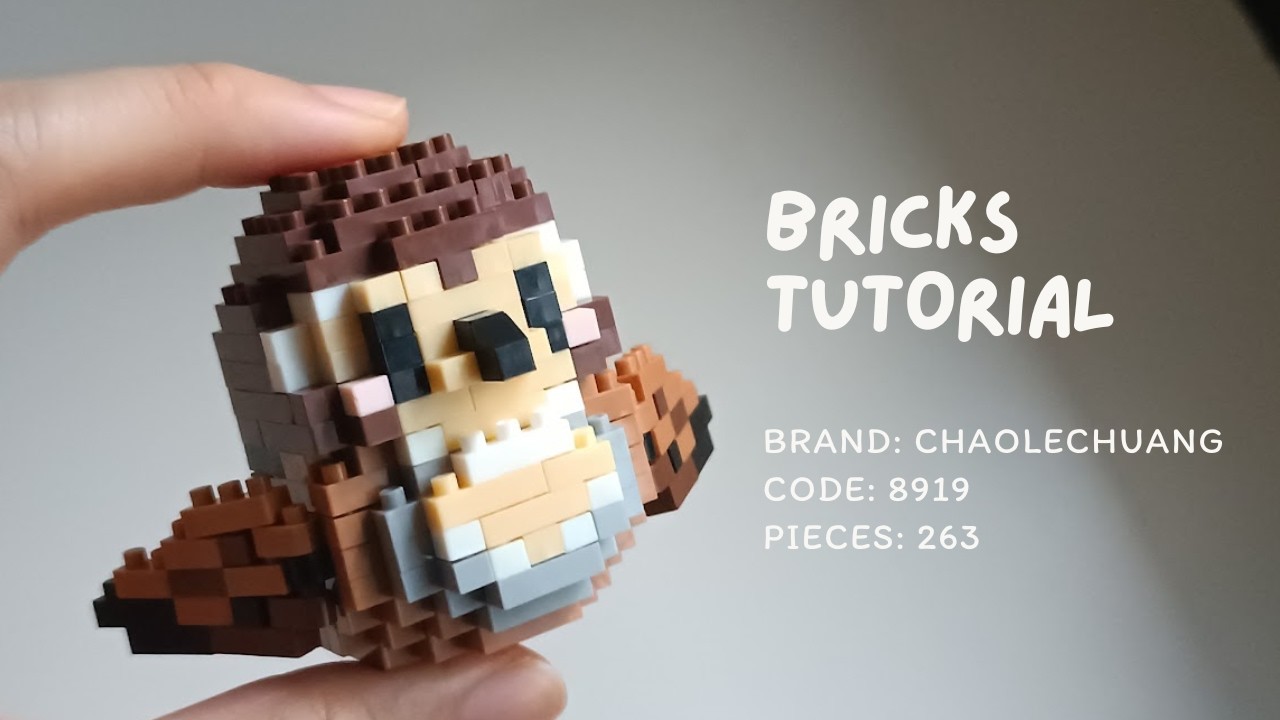 How to Build Eurasian Tree Sparrow Tutorial No 8919 (263 Pieces) Cute Birds Series by ChaoLeChuang
